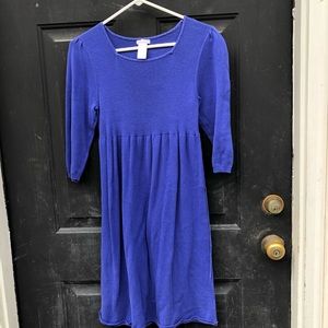 Xhilaration Jrs 3/4 Sleeve Blue Dress